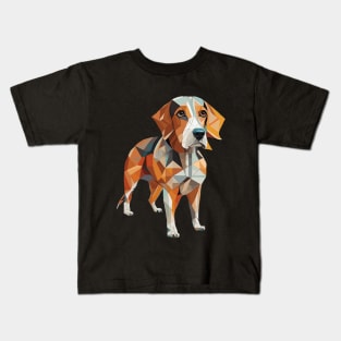 Geometric Beagle Kids T-Shirt